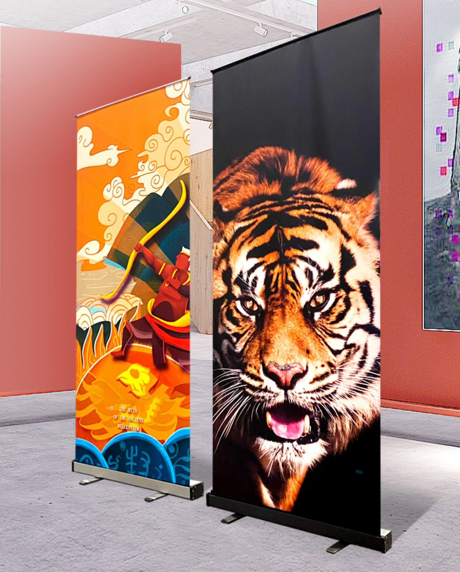 Retractable Roll-Up Banner Stand